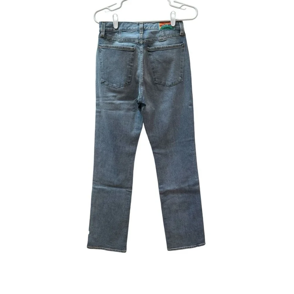 NWT Daily Blue Burn‎ in Typhoon High Rise Straight Leg Jeans Size 27 Made in USA